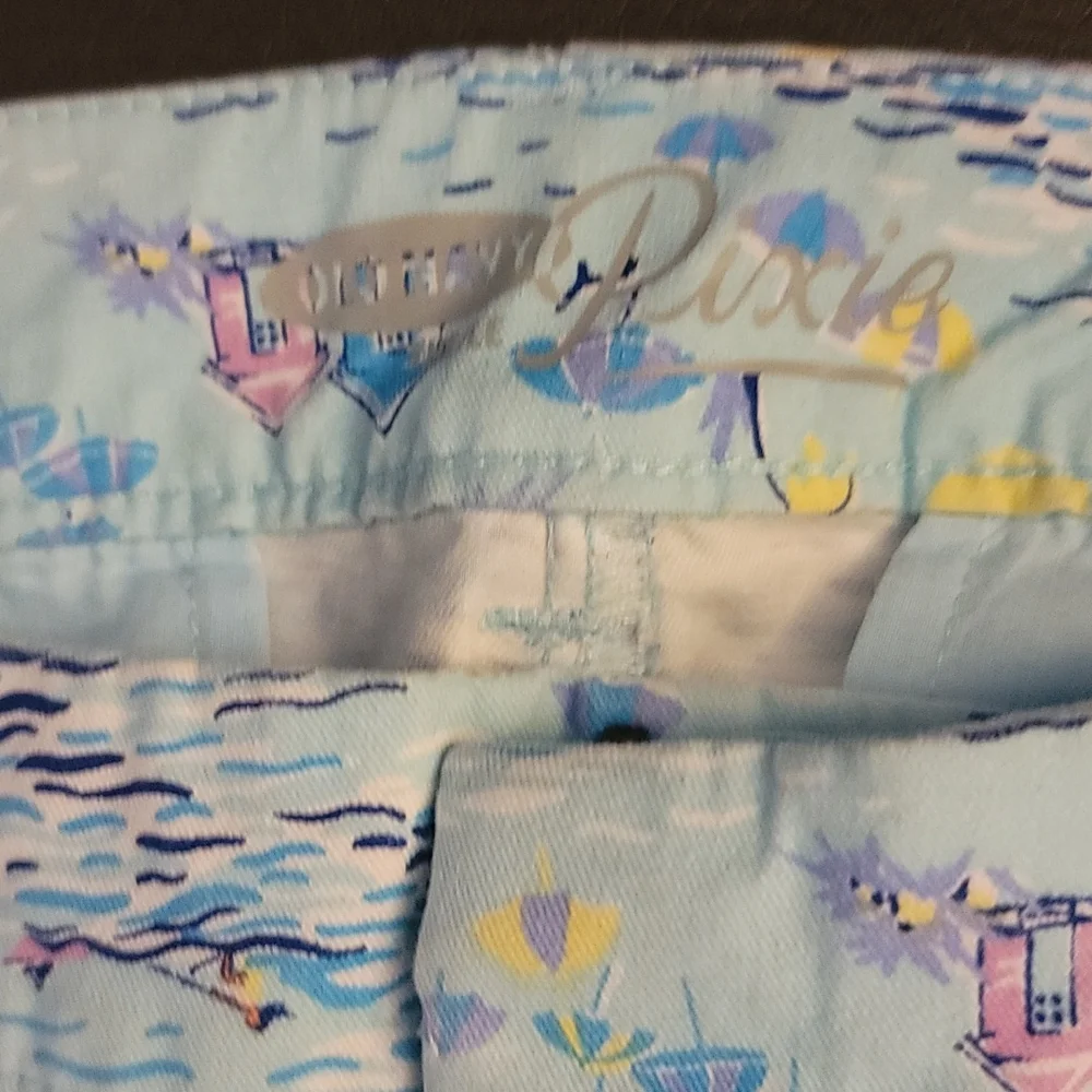 Old navy pixie shorts beach print sz 6 - Picture 4 of 7